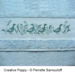 Les canards, motif pour drap de bain - grille point de croix - création Perrette Samouiloff (zoom 3)