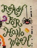Le chat de Halloween - grille point de croix - création Barbara Ana (zoom 3)