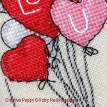 Faby Reilly Designs - Ballons Saint Valentin, détail 4 (grille point de croix)