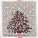 Faby Reilly - Cartes de Noël - Christie - lot de 4, zoom 2 (grille de broderie point de croix)