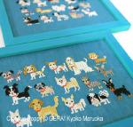 Gera! Kyoko Maruoka - 15 petits chiens - série 2, zoom 3 (grille de broderie point de croix)