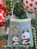 Gera! Kyoko Maruoka - Petits sachets-décorations de Noël, zoom 2 (grille de broderie point de croix)