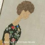 Gera! Kyoko Maruoka - Portrait de femme N°1, zoom 1 (grille de broderie point de croix)