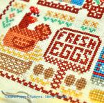 Kateryna - Stitchy Princess - Les bons œufs tout frais, détail 3 (grille point de croix)