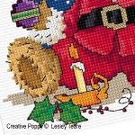 Petit ours de Noël - grille point de croix - création Lesley Teare (zoom 3)