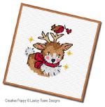 Lesley Teare Designs - Adorables animaux de Noël, détail 2 (grille point de croix)