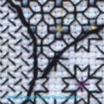Lesley Teare - Libellule et Papillon - Broderie en Blackwork, zoom 3 (grille de broderie point de croix)