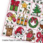 Lesley Teare - 25 mini motifs de Noël, zoom 2 (grille de broderie point de croix)