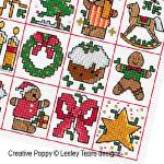 Lesley Teare - 25 mini motifs de Noël, zoom 4 (grille de broderie point de croix)
