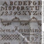 Petit marquoir allemand 1897 D.E.  - transposé au point de croix  - par Muriel Berceville (zoom 3)