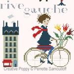 Perrette Samouiloff - Paris Rive gauche, zoom 3 (grille de broderie point de croix)