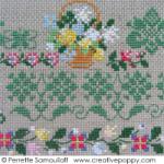 Frises mille-fleurs - grille point de croix - création Perrette Samouiloff (zoom 2)
