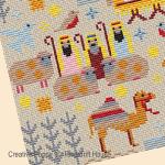 Riverdrift House - Crèche de Noël , zoom 3 (grille de broderie point de croix)