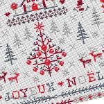 Riverdrift House - Marquoir Joyeux Noël des bois, zoom 1 (grille de broderie point de croix)