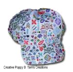 Tam\'s Creations - Célaéno, casquette de baseball, zoom 3 (grille de broderie point de croix)