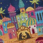 Tapestry Barn - Bethlehem (crèche de Noël), zoom 1 (grille de broderie point de croix)