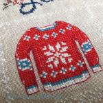 Tapestry Barn - Marquoir Noël Scandinave, zoom 3 (grille de broderie point de croix)