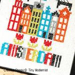 Tiny Modernist - Amsterdam, zoom 3 (grille de broderie point de croix)