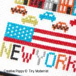 Tiny Modernist - New York, zoom 3 (grille de broderie point de croix)