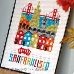Tiny Modernist - San Francisco, zoom 1 (grille de broderie point de croix)
