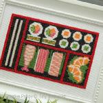 Tiny Modernist - Bento aux sushis, zoom 3 (grille de broderie point de croix)