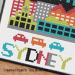 Tiny Modernist - Sydney, zoom 3 (grille de broderie point de croix)