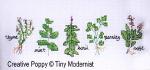 Tiny Modernist - Herbes aromatiques, zoom 4 (grille de broderie point de croix)