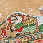 Tiny Modernist - La maison du Père Noël, zoom 1 (grille de broderie point de croix)