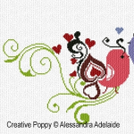 Alessandra Adelaide - Passeroli de la Saint Valentin (grille point de croix) (zoom 2)