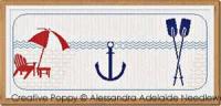 Banni&egrave;re de la mer 3 - grille point de croix - cr&eacute;ation Alessandra Adelaide - AAN