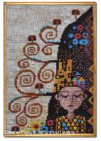 &lt;b&gt;R&ecirc;verie de Klimt&lt;/b&gt;&lt;br&gt;grille point de croix&lt;br&gt;cr&eacute;ation &lt;b&gt;Barbara Ana&lt;/b&gt;