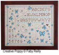 Faby Reilly - Marquoir aux papillons (grille de broderie point de croix)