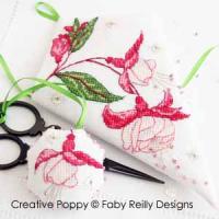 Faby Reilly - Etui &agrave; ciseaux fushia (grille point de croix)