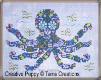 Tam&#039;s Creations - Octopatches, le poulpe en patch (grille de broderie point de croix)