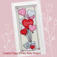 Faby Reilly Designs - Ballons Saint Valentin (grille point de croix)