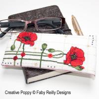 Faby Reilly - Etui &agrave; lunettes coquelicot (grille de broderie point de croix)