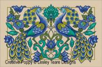 Lesley Teare Designs - Fiers paons (grille point de croix)