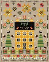 Lesley Teare Designs - Marquoir d&#039;&eacute;t&eacute; (grille point de croix)