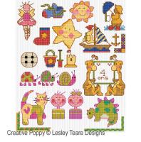 Lesley Teare - Mini motifs pour petits enfants (grille de broderie point de croix)