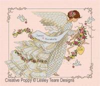 Lesley Teare - Tableau de mariage &agrave; l&#039;ange (grille de broderie point de croix)