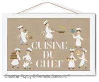 Perrette Samouiloff - Cuisine du Chef (7 motifs marmitons et alphabet) (grille de broderie point de croix)