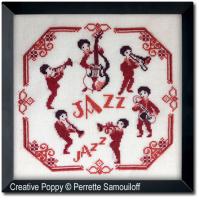 Perrette Samouiloff - L&#039;orchestre de jazz (grille point de croix)