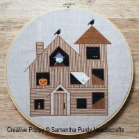 <b>Maison de Halloween</b><br/>grille point de croix<br/>création <b>Samantha Purdy</b>