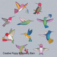Tapestry Barn - Le ballet des colibris (grille point de croix)