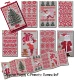 <b>8 Motifs de Noël en rouge (format carte)</b><br>grille point de croix<br>création <b>Perrette Samouiloff</b>